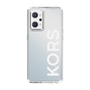 スリムプロテクションケース［ MICHAEL KORS - Logo - White ］