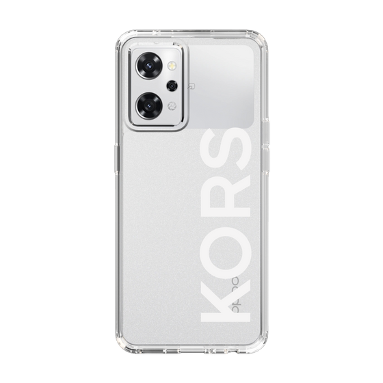 スリムプロテクションケース［ MICHAEL KORS - Logo - White ］