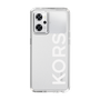 スリムプロテクションケース［ MICHAEL KORS - Logo - White ］