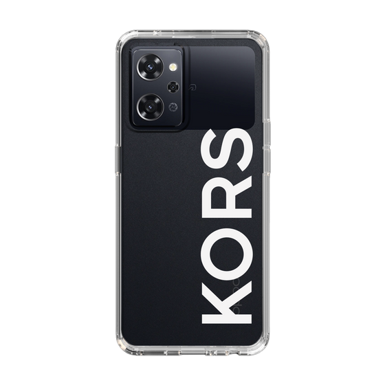 スリムプロテクションケース［ MICHAEL KORS - Logo - White ］