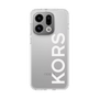スリムプロテクションケース［ MICHAEL KORS - Logo - White ］