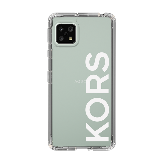 スリムプロテクションケース［ MICHAEL KORS - Logo - White ］