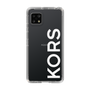 スリムプロテクションケース［ MICHAEL KORS - Logo - White ］