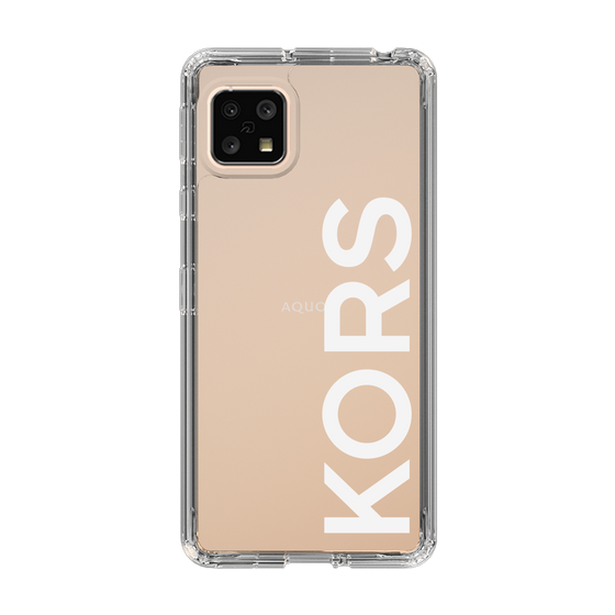 スリムプロテクションケース［ MICHAEL KORS - Logo - White ］