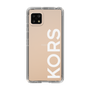 スリムプロテクションケース［ MICHAEL KORS - Logo - White ］