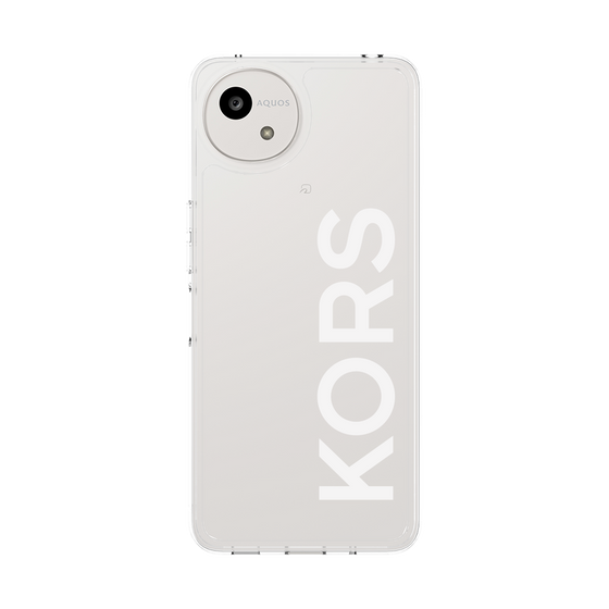 スリムプロテクションケース［ MICHAEL KORS - Logo - White ］