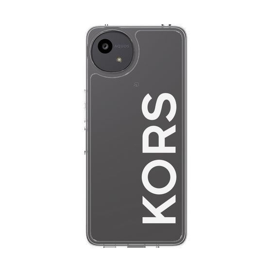 スリムプロテクションケース［ MICHAEL KORS - Logo - White ］