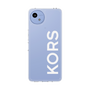 スリムプロテクションケース［ MICHAEL KORS - Logo - White ］