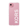スリムプロテクションケース［ MICHAEL KORS - Logo - White ］