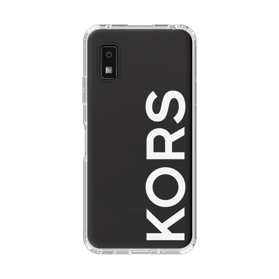 スリムプロテクションケース［ MICHAEL KORS - Logo - White ］