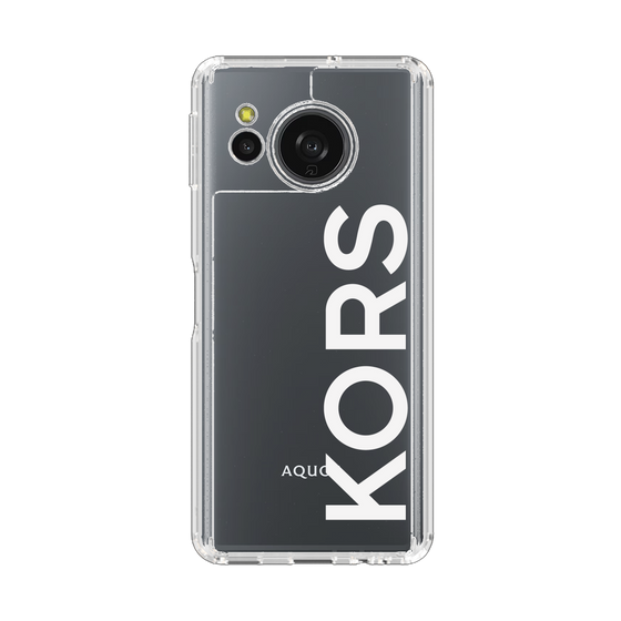 スリムプロテクションケース［ MICHAEL KORS - Logo - White ］