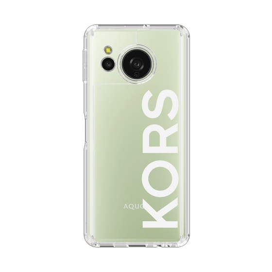 スリムプロテクションケース［ MICHAEL KORS - Logo - White ］