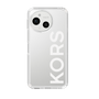 スリムプロテクションケース［ MICHAEL KORS - Logo - White ］