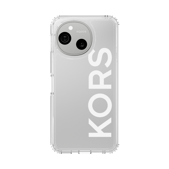 スリムプロテクションケース［ MICHAEL KORS - Logo - White ］