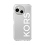 スリムプロテクションケース［ MICHAEL KORS - Logo - White ］