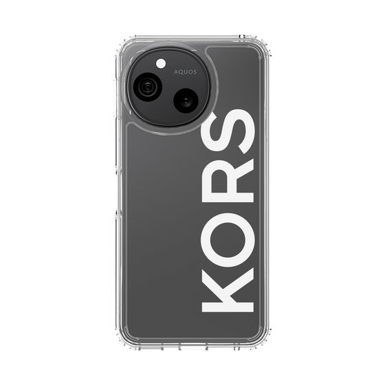 スリムプロテクションケース［ MICHAEL KORS - Logo - White ］