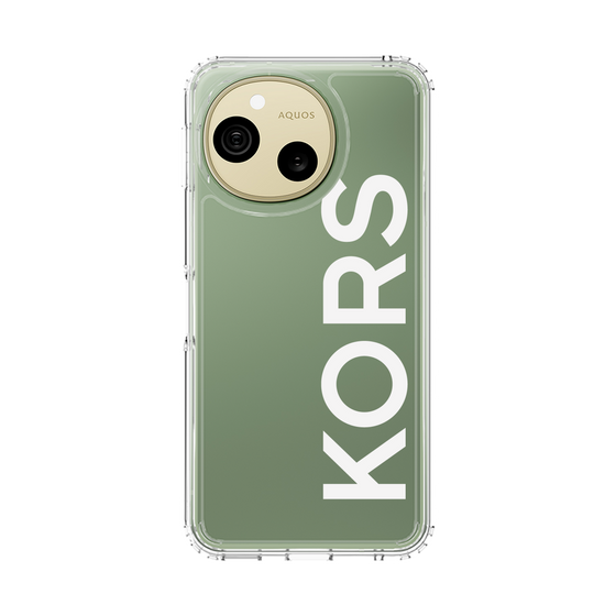 スリムプロテクションケース［ MICHAEL KORS - Logo - White ］