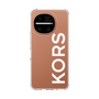 スリムプロテクションケース［ MICHAEL KORS - Logo - White ］
