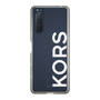 スリムプロテクションケース［ MICHAEL KORS - Logo - White ］