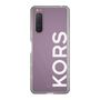 スリムプロテクションケース［ MICHAEL KORS - Logo - White ］