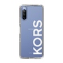 スリムプロテクションケース［ MICHAEL KORS - Logo - White ］