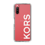 スリムプロテクションケース［ MICHAEL KORS - Logo - White ］