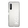 スリムプロテクションケース［ MICHAEL KORS - Logo - White ］