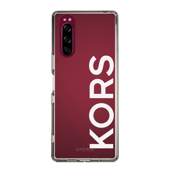 スリムプロテクションケース［ MICHAEL KORS - Logo - White ］