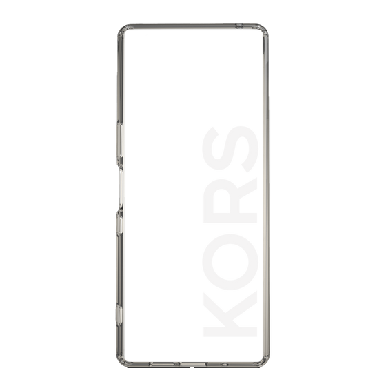 スリムプロテクションケース［ MICHAEL KORS - Logo - White ］