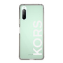 スリムプロテクションケース［ MICHAEL KORS - Logo - White ］