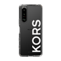 スリムプロテクションケース［ MICHAEL KORS - Logo - White ］