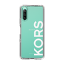 スリムプロテクションケース［ MICHAEL KORS - Logo - White ］