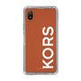 スリムプロテクションケース［ MICHAEL KORS - Logo - White ］