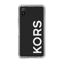 スリムプロテクションケース［ MICHAEL KORS - Logo - White ］
