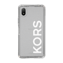 スリムプロテクションケース［ MICHAEL KORS - Logo - White ］