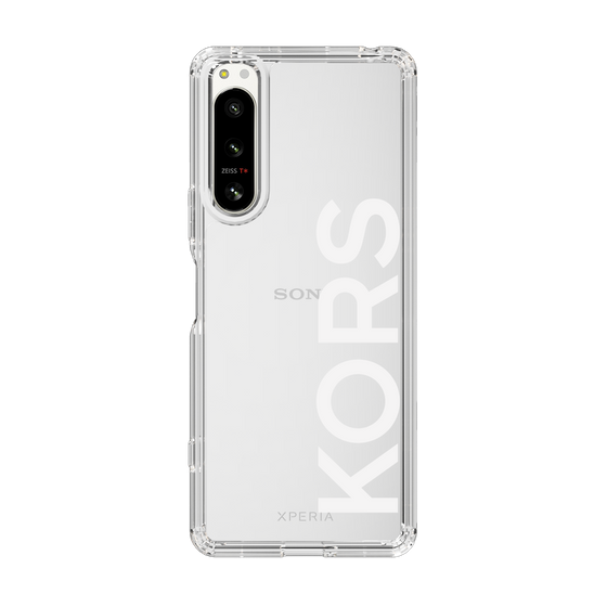 スリムプロテクションケース［ MICHAEL KORS - Logo - White ］