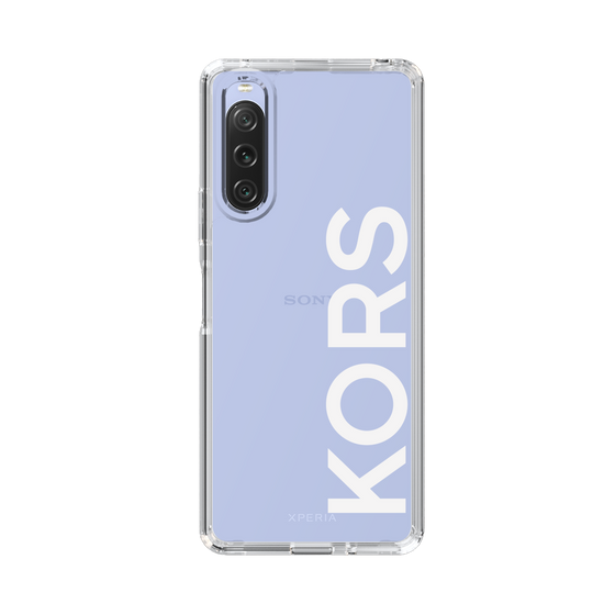 スリムプロテクションケース［ MICHAEL KORS - Logo - White ］