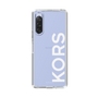 スリムプロテクションケース［ MICHAEL KORS - Logo - White ］