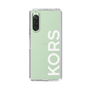 スリムプロテクションケース［ MICHAEL KORS - Logo - White ］