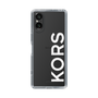 スリムプロテクションケース［ MICHAEL KORS - Logo - White ］