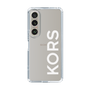 スリムプロテクションケース［ MICHAEL KORS - Logo - White ］
