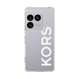 スリムプロテクションケース［ MICHAEL KORS - Logo - White ］