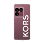 スリムプロテクションケース［ MICHAEL KORS - Logo - White ］