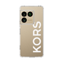 スリムプロテクションケース［ MICHAEL KORS - Logo - White ］