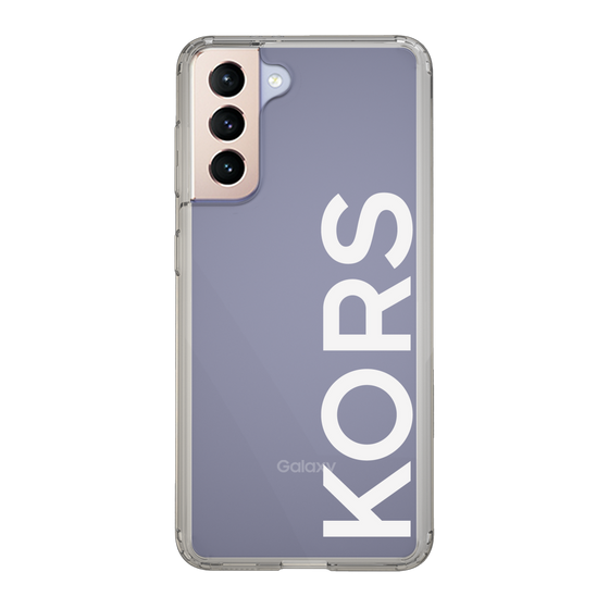 スリムプロテクションケース［ MICHAEL KORS - Logo - White ］