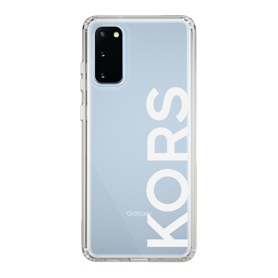 スリムプロテクションケース［ MICHAEL KORS - Logo - White ］