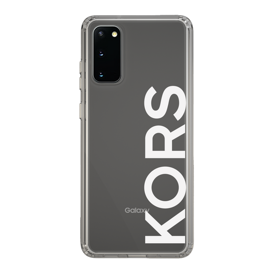 スリムプロテクションケース［ MICHAEL KORS - Logo - White ］