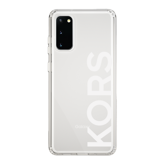 スリムプロテクションケース［ MICHAEL KORS - Logo - White ］