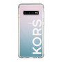 スリムプロテクションケース［ MICHAEL KORS - Logo - White ］