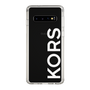 スリムプロテクションケース［ MICHAEL KORS - Logo - White ］
